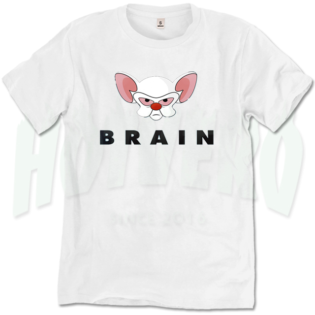 Pinky Brain Character Vintage Movie T Shirt