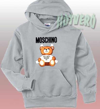 Moschino Bear Hoodie Street Fashion