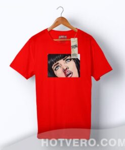 Mia Wallace Pulp Fiction Fan Art Custom T shirt