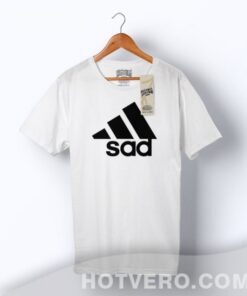 Funny Sad Adidas Inspired Parody T Shirt