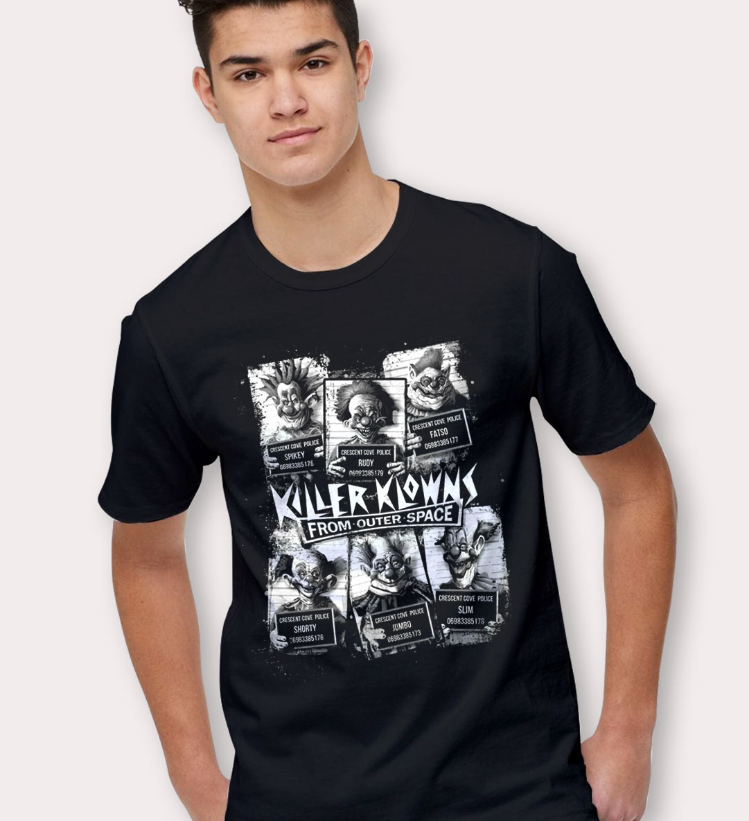Killer Klowns Cult Mugshot Halloween T Shirt