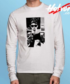 Audrey Hepburn Breakfast At Tiffany Long Sleeve Shirt