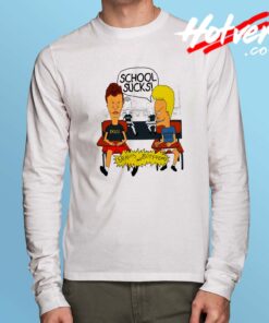 Beavis and Butthead School Sucks Long Sleeve Shirt