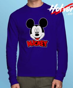 Cheap Disney Mickey Mouse Smile Long Sleeve Shirt