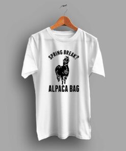 Cheap Spring Break Alpaca Bag Summer T Shirt