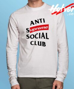 Cheap Supreme Anti Social Club Long Sleeve Shirt