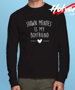 Cute Shawn Mendes is Boyfriend Long Sleeve Shirt
