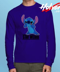 Disney Lilo Stitch Stay Weird Long Sleeve Shirt
