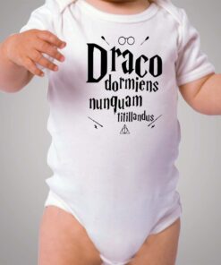 Draco Dormiens Harry Potter Quote Baby Onesie