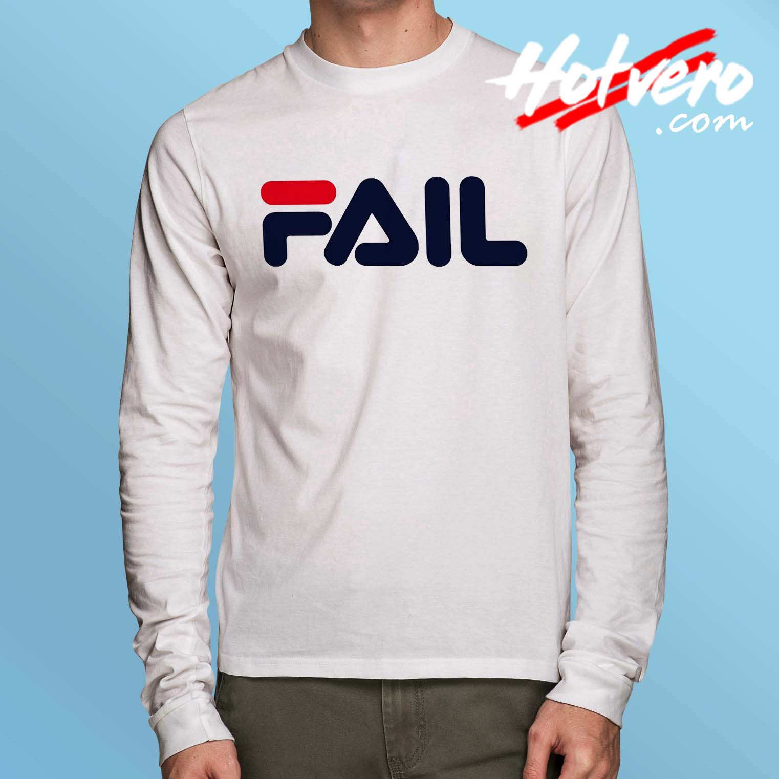 Fail Fila Parody Long Sleeve T Shirt 