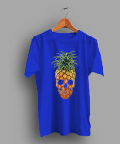 Fruit Pineapple Skull T Shirt