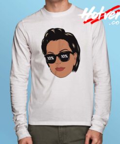 Funny Kris Jenner Face Long Sleeve Shirt