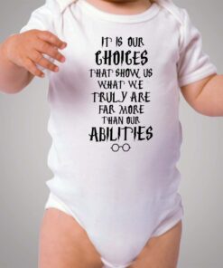 Harry Potter Quote Choice Abilities Baby Onesie