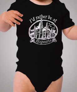 Harry Potter Rather be At Hogwarts Baby Onesie Bodysuit