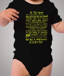 Harry Potter in This House Quote Baby Onesie Bodysuit