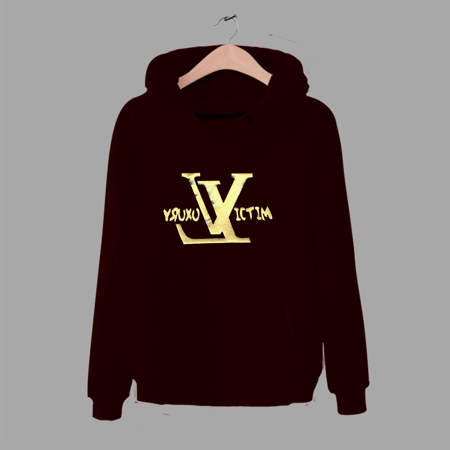 Luxury Victim LV Inspired Gold Money Unisex Hoodie