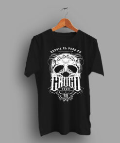 Reppin El Paso.Tx Chuco Town Skull T Shirt