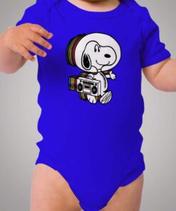 Snoopy Astronaut Boombox Baby Onesie Bodysuit