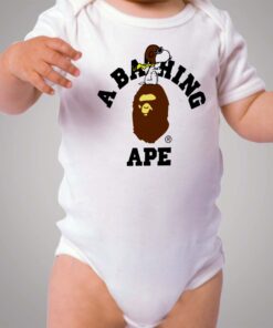 Snoopy Bape Collabs Baby Onesie Bodysuit