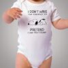 Snoopy Don't Have The Energy Baby Onesies