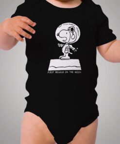 Snoopy First Beagle on The Moon Baby Onesie Bodysuit