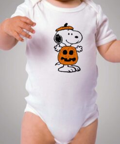 Snoopy Halloween Pumpkin Baby Onesie Bodysuit