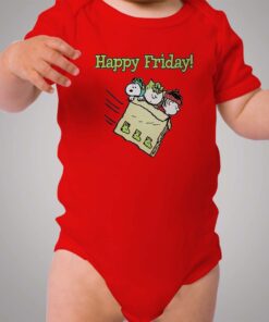 Snoopy Happy Friday Baby Onesie Bodysuit