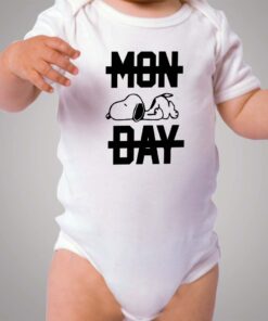 Snoopy Lazy Monday Baby Onesie Bodysuit