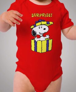 Snoopy Surprise Gift Baby Onesie Bodysuit