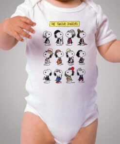 Snoopy Twelve Doctors Baby Onesie Bodysuit