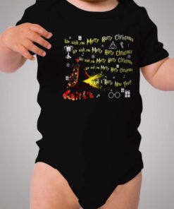 We Wish You Merry Harry Potter Christmas Baby Onesie