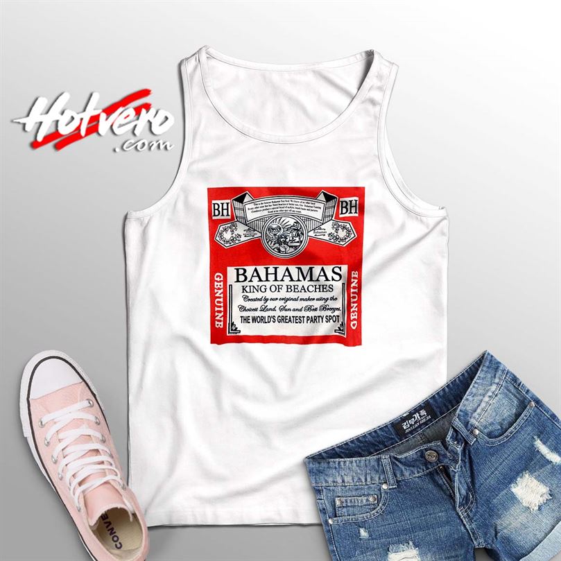 Bahamas King Of Beaches Budweiser Summer Tank Top