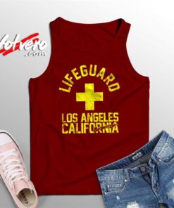 Baywatch Lifeguard Los Angeles California Tank Top
