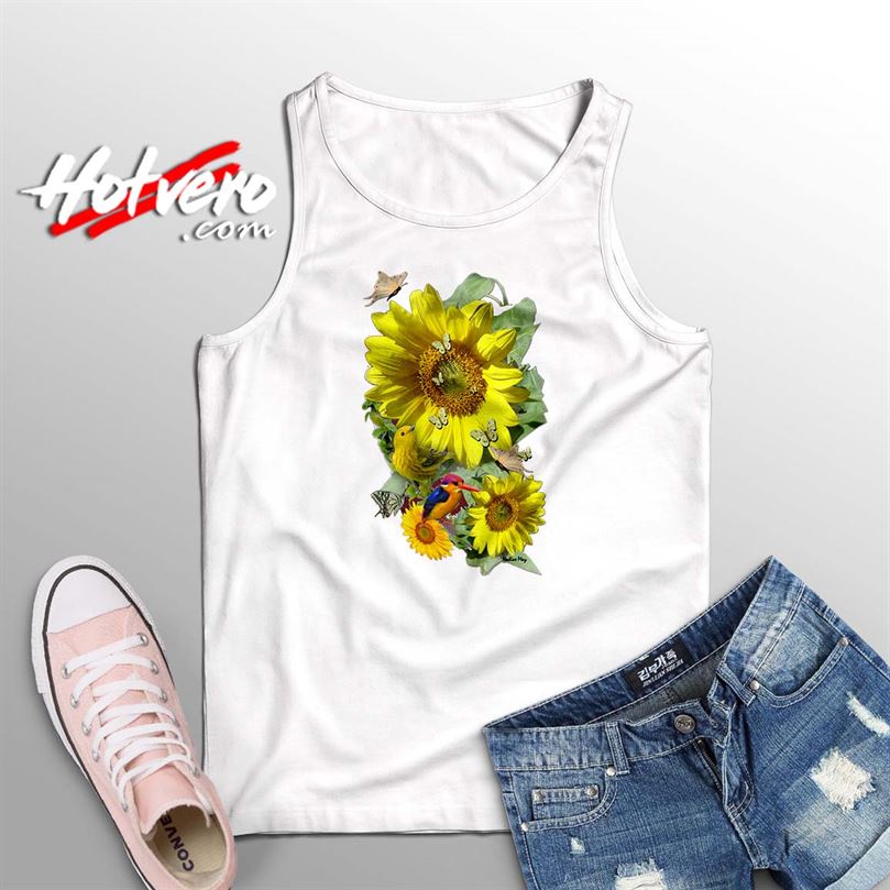 Beautiful Sunflower Summer Tank Top