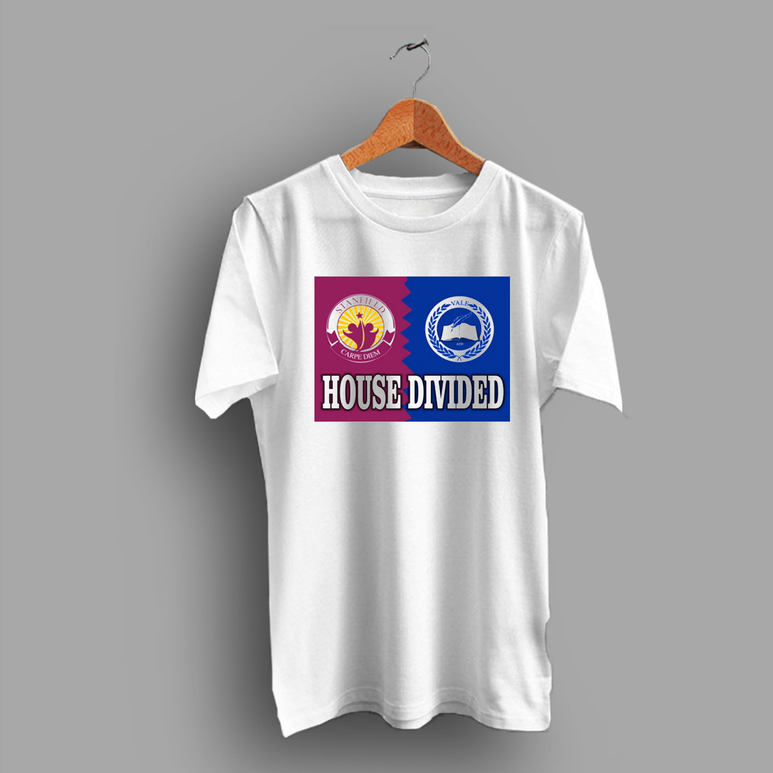 Military Branch House Divided College T Shirt - HotVero, image size:1522x1522