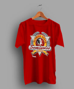 Retro Logo Florida State University Seminoles College T Shirt