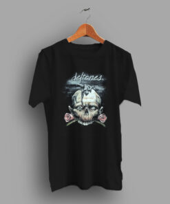 On Your Collection Skull And Roses Black Deftones 9os T Shirt