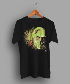Sick Soft Rock N Roll Skull And Spiders Graphic T Shirt