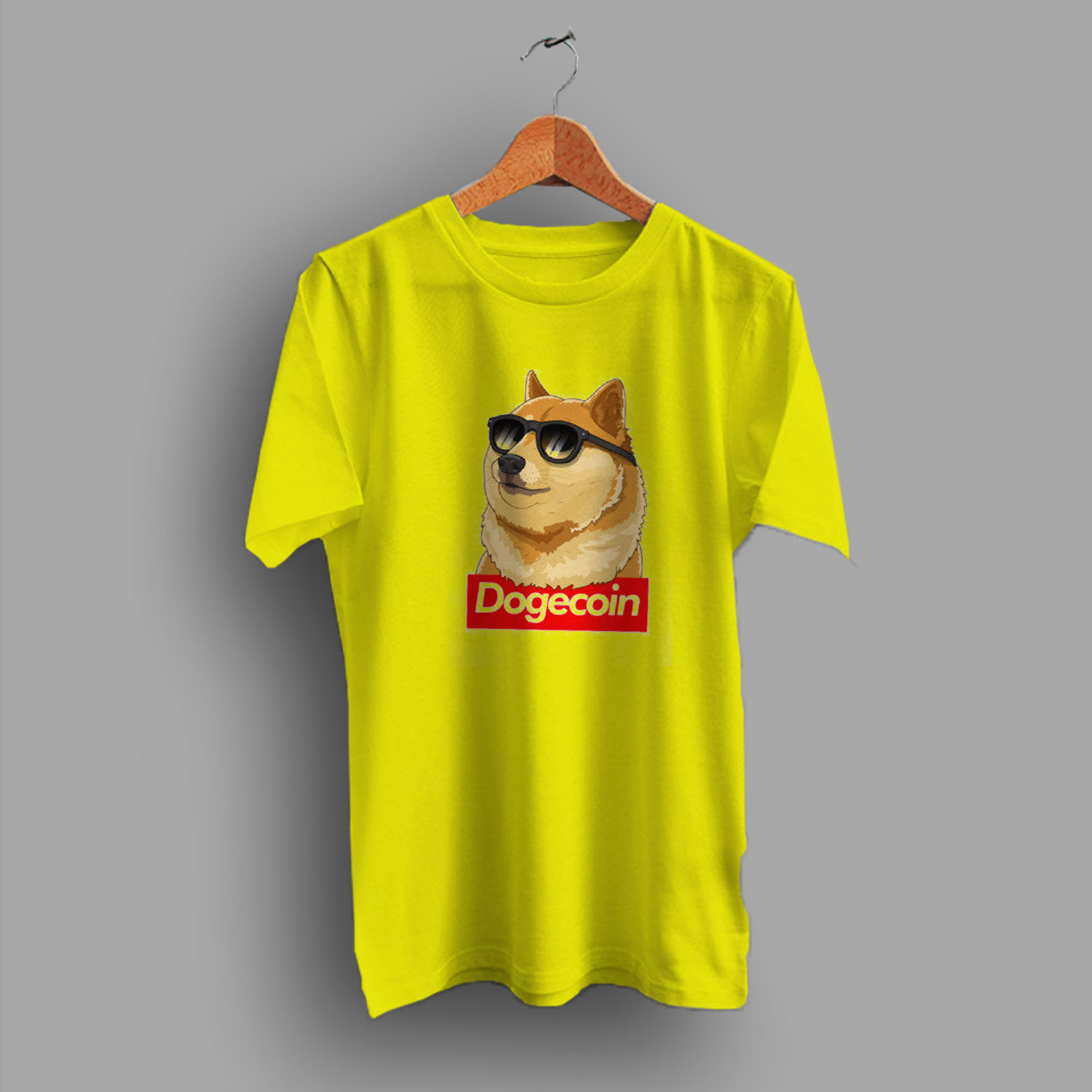 First Introduced Poster Framed Dogecoin Funny T Shirt ...