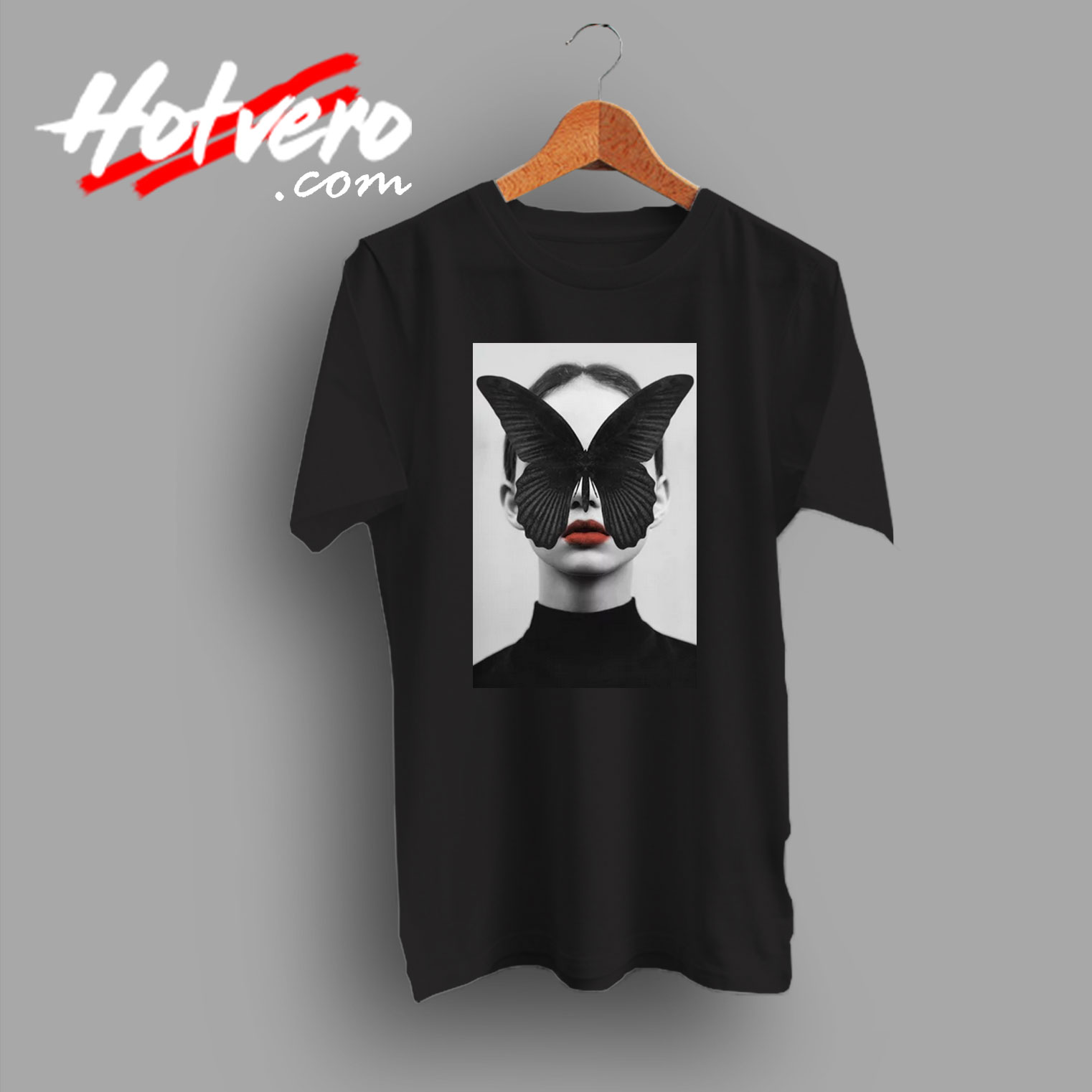 Funny Black Butterfly Poster T Shirt