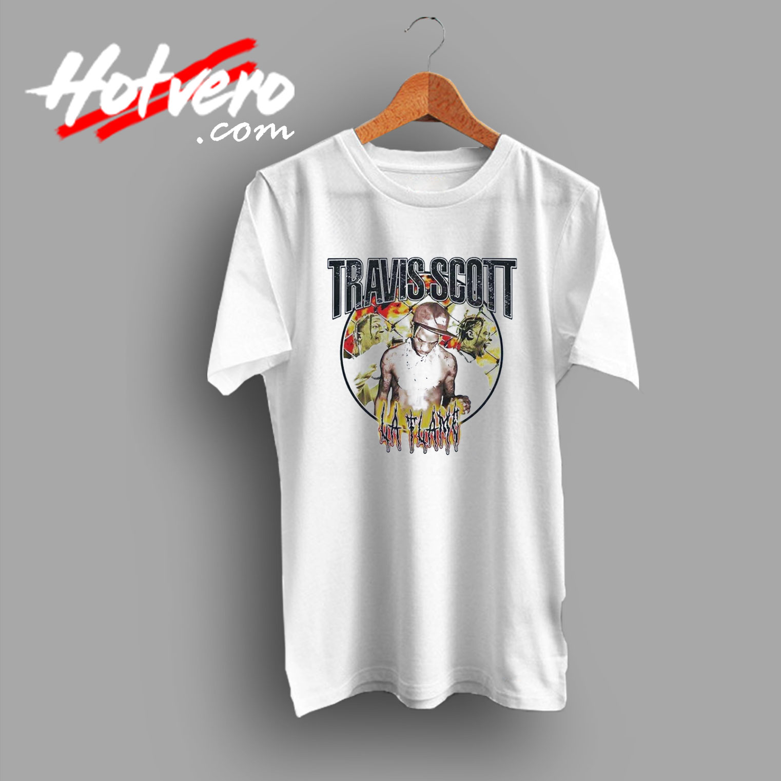 Travis Scott La Flame Urban Fashion T Shirt