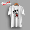 Two Headed Punk Mickey Mouse Artwork T Shirt