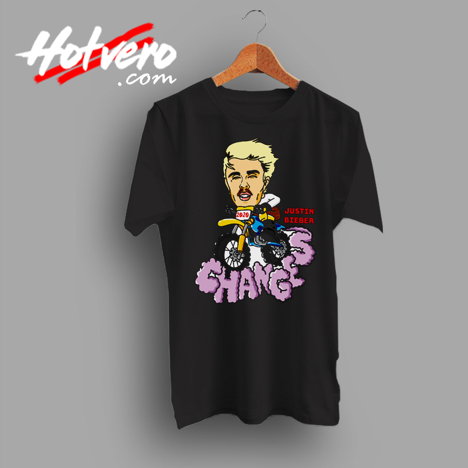 Vintage Justin Bieber Changes Riding Motorcycle T Shirt