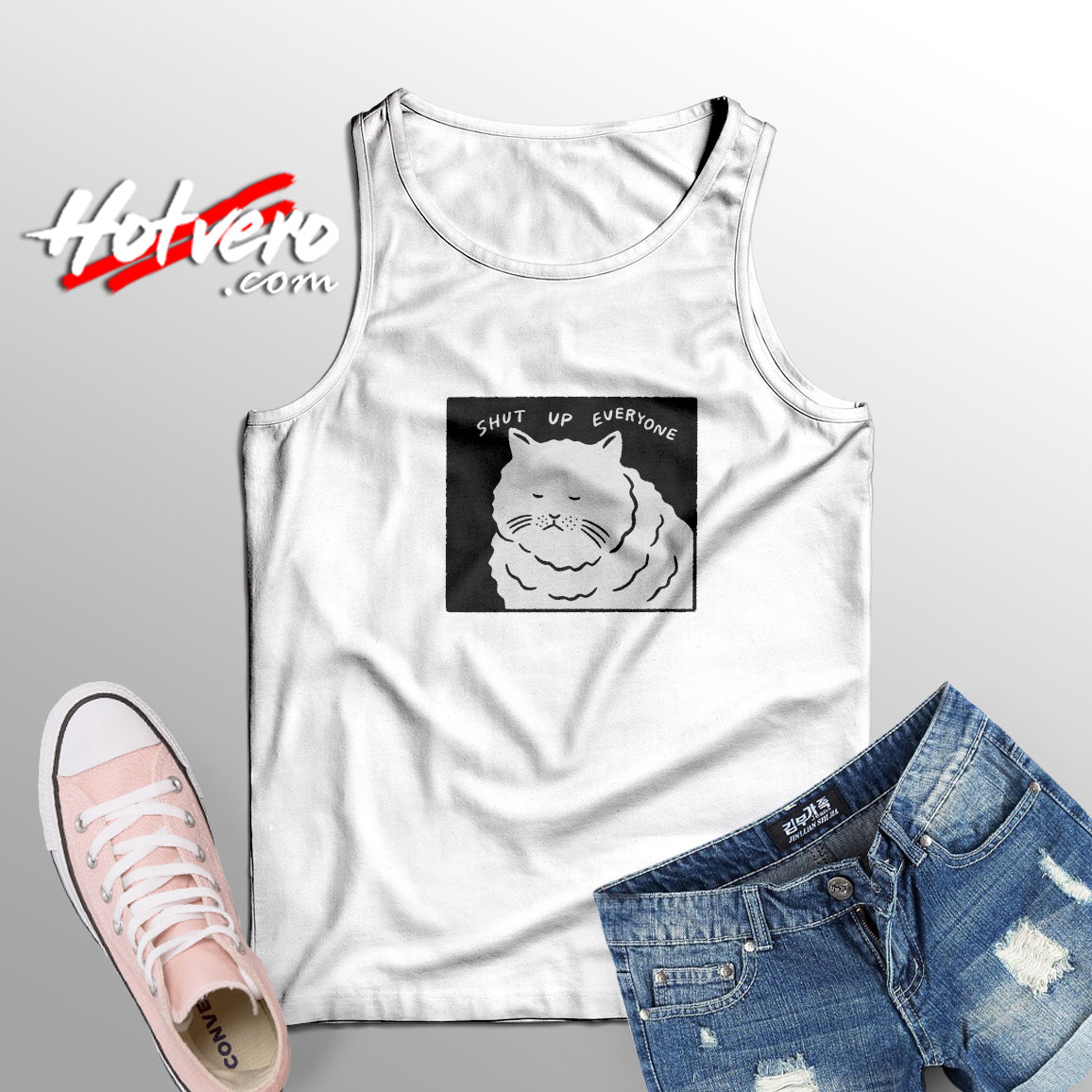 Shut Up Everyone Cat Tank Top