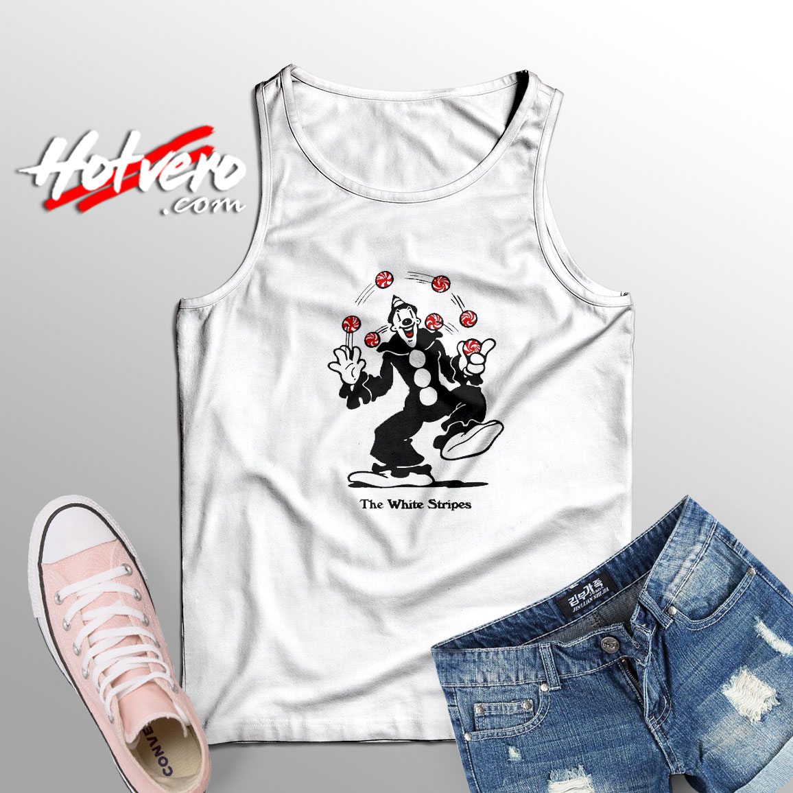 The White Stripes Casual Tank Top