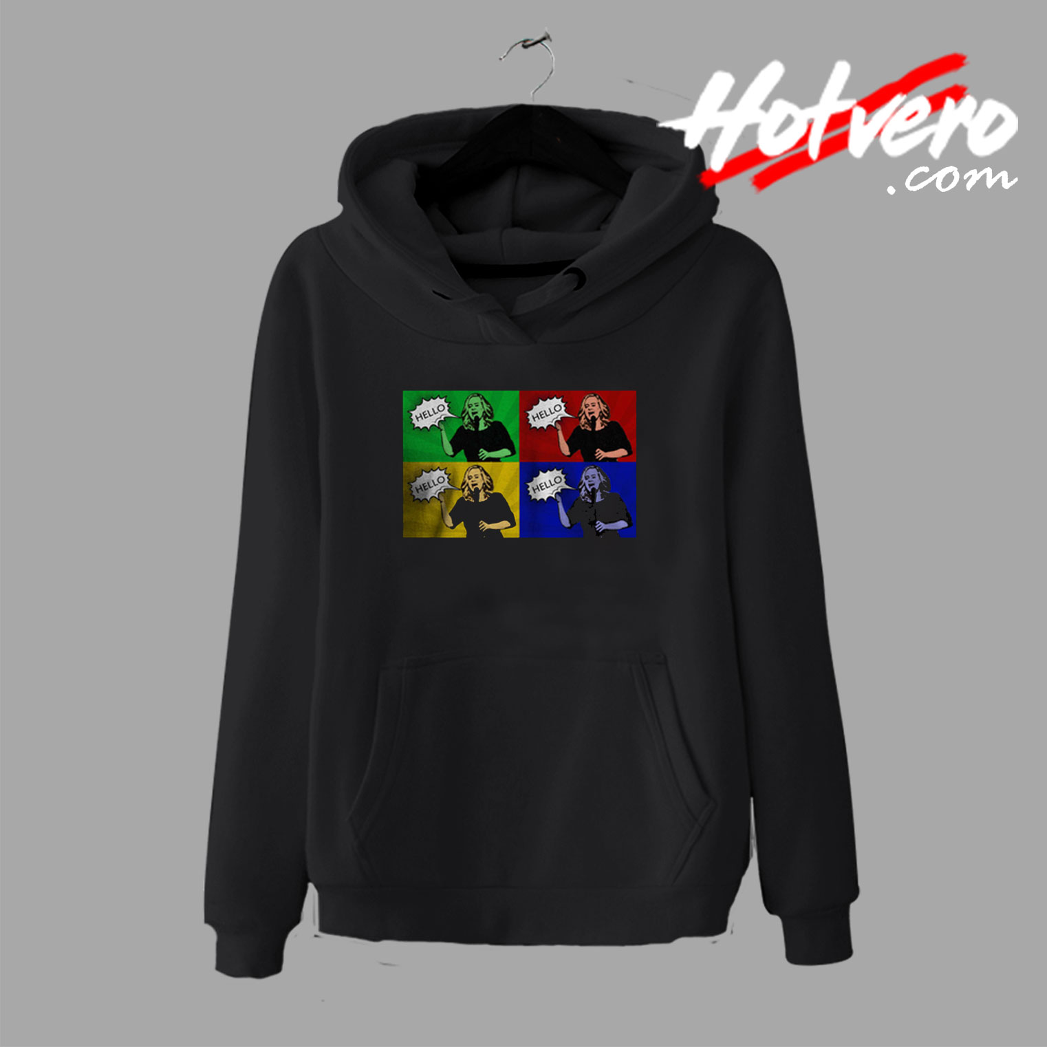 Adele Pop Art Hello Meme Hoodie