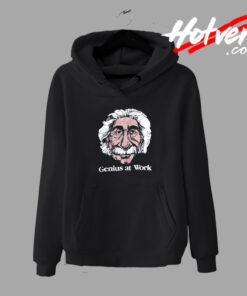 Albert Einstein Genius at Work Academics Hoodie