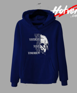 Albert Einstein Live for Today Graphic Hoodie