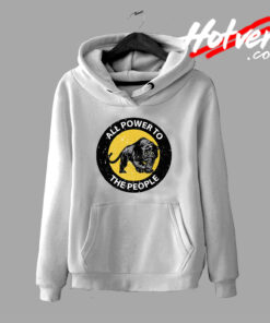 All Power To the People Animal Graphic Hoodie