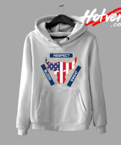 America Respect Blood Sweat Hoodie